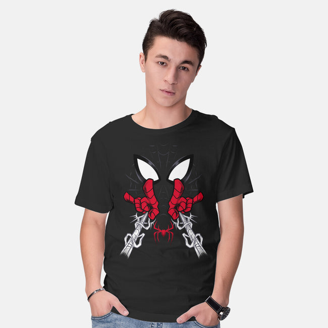 Web Shooter Hero-Mens-Basic-Tee-spoilerinc