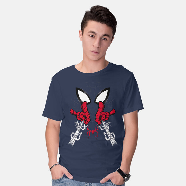 Web Shooter Hero-Mens-Basic-Tee-spoilerinc
