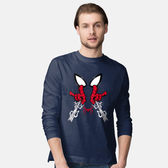 Web Shooter Hero-Mens-Long Sleeved-Tee-spoilerinc