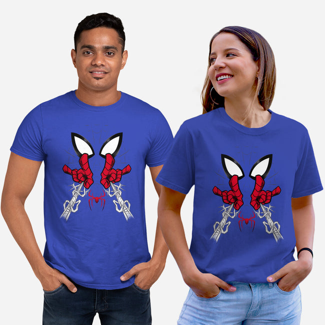 Web Shooter Hero-Unisex-Basic-Tee-spoilerinc