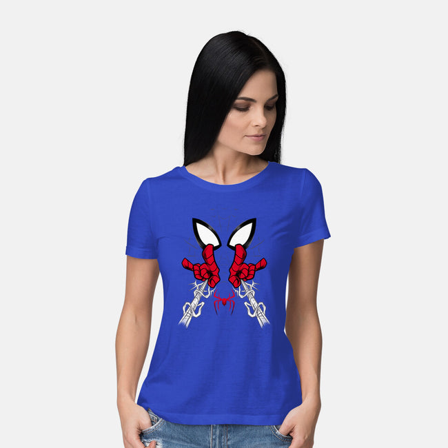 Web Shooter Hero-Womens-Basic-Tee-spoilerinc