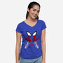 Web Shooter Hero-Womens-V-Neck-Tee-spoilerinc