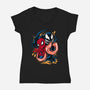 Partner In Crime-Womens-V-Neck-Tee-spoilerinc