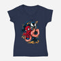 Partner In Crime-Womens-V-Neck-Tee-spoilerinc