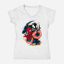 Partner In Crime-Womens-V-Neck-Tee-spoilerinc