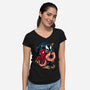 Partner In Crime-Womens-V-Neck-Tee-spoilerinc