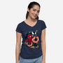 Partner In Crime-Womens-V-Neck-Tee-spoilerinc