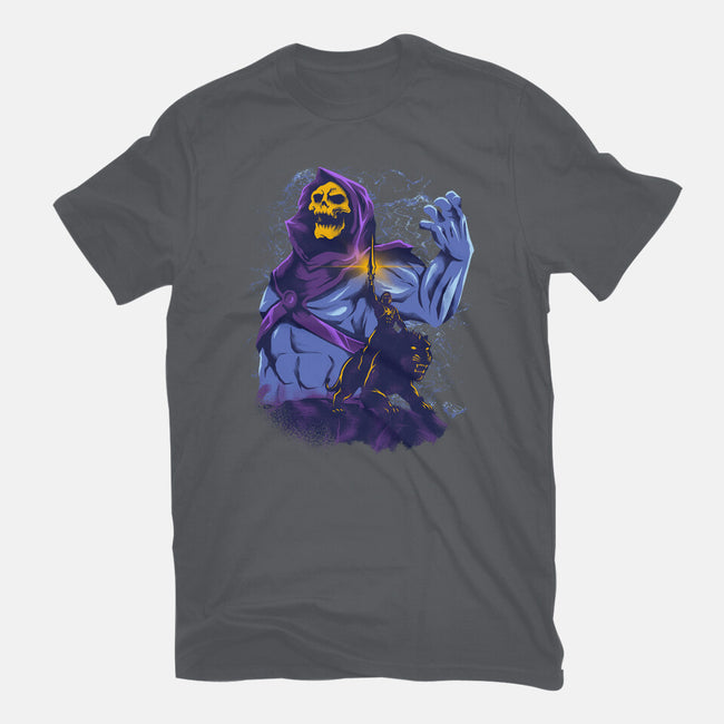 Evil Golden Skull-Womens-Basic-Tee-spoilerinc