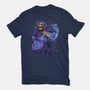 Evil Golden Skull-Womens-Basic-Tee-spoilerinc