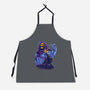 Evil Golden Skull-Unisex-Kitchen-Apron-spoilerinc