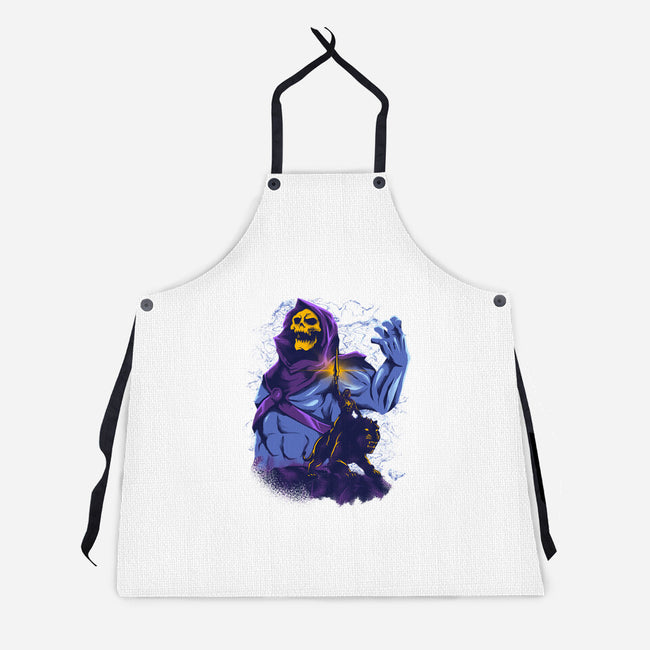 Evil Golden Skull-Unisex-Kitchen-Apron-spoilerinc