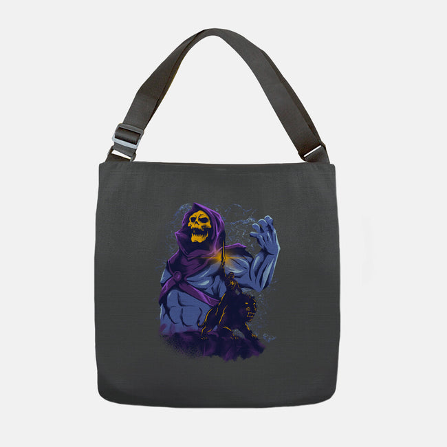 Evil Golden Skull-None-Adjustable Tote-Bag-spoilerinc
