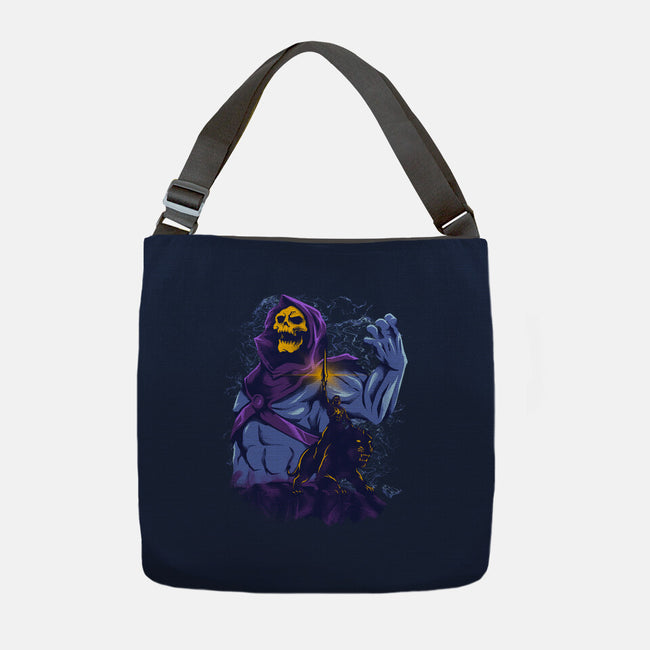 Evil Golden Skull-None-Adjustable Tote-Bag-spoilerinc