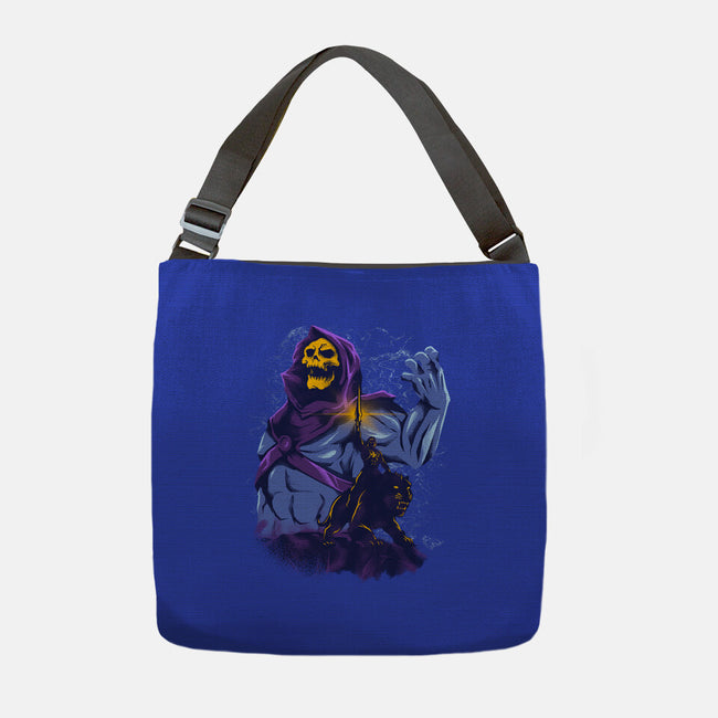 Evil Golden Skull-None-Adjustable Tote-Bag-spoilerinc