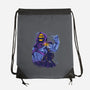 Evil Golden Skull-None-Drawstring-Bag-spoilerinc
