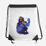Evil Golden Skull-None-Drawstring-Bag-spoilerinc