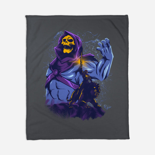 Evil Golden Skull-None-Fleece-Blanket-spoilerinc