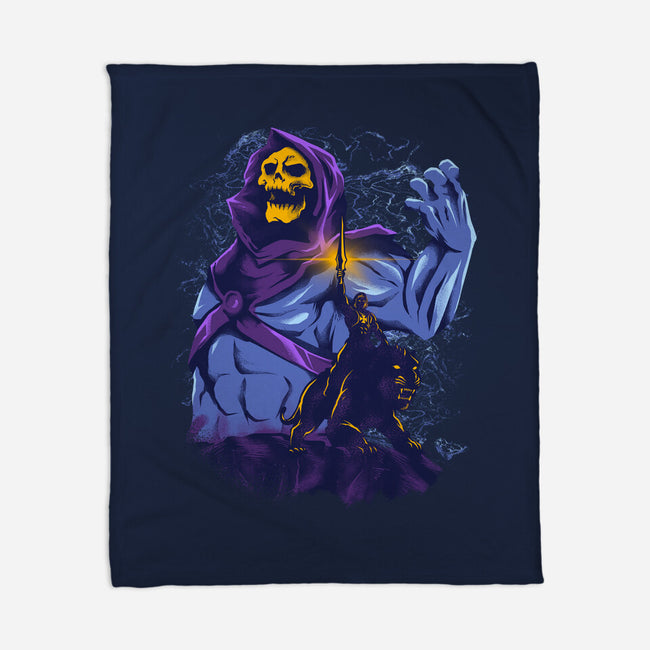 Evil Golden Skull-None-Fleece-Blanket-spoilerinc