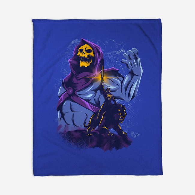 Evil Golden Skull-None-Fleece-Blanket-spoilerinc