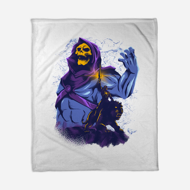 Evil Golden Skull-None-Fleece-Blanket-spoilerinc