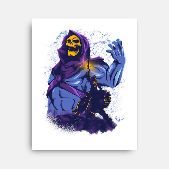 Evil Golden Skull-None-Stretched-Canvas-spoilerinc