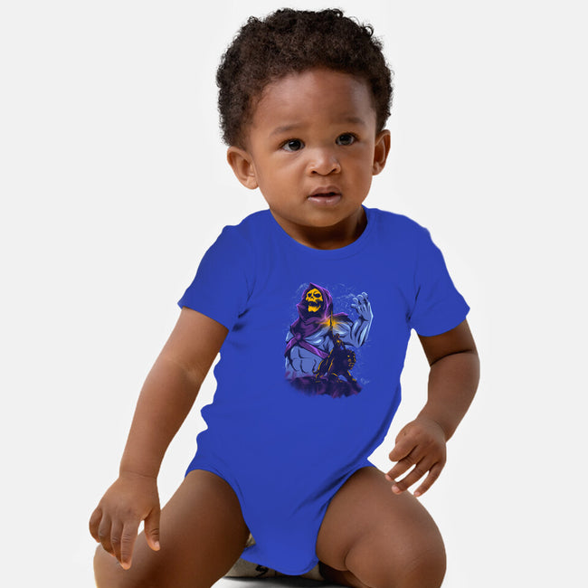 Evil Golden Skull-Baby-Basic-Onesie-spoilerinc