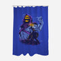 Evil Golden Skull-None-Polyester-Shower Curtain-spoilerinc