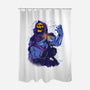 Evil Golden Skull-None-Polyester-Shower Curtain-spoilerinc
