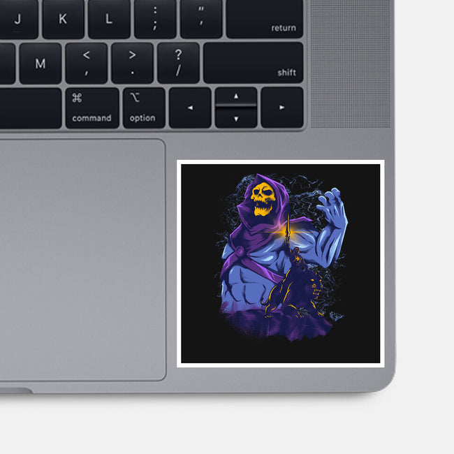 Evil Golden Skull-None-Glossy-Sticker-spoilerinc