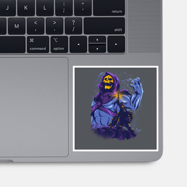 Evil Golden Skull-None-Glossy-Sticker-spoilerinc