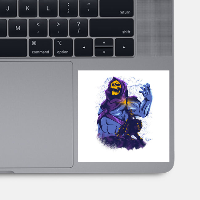 Evil Golden Skull-None-Glossy-Sticker-spoilerinc