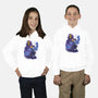 Evil Golden Skull-Youth-Pullover-Sweatshirt-spoilerinc