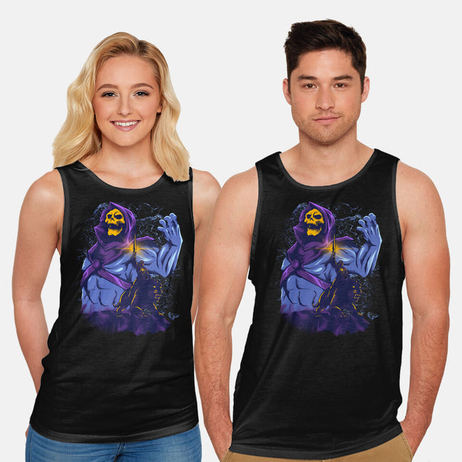 Evil Golden Skull-Unisex-Basic-Tank-spoilerinc