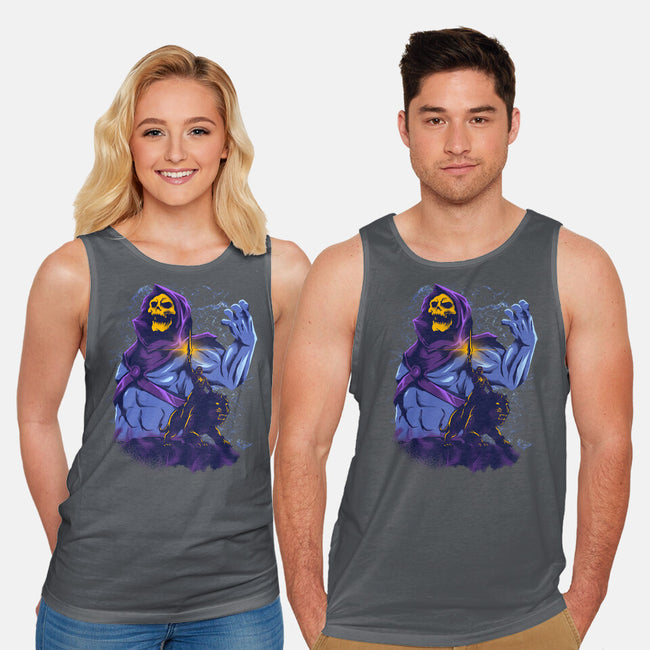 Evil Golden Skull-Unisex-Basic-Tank-spoilerinc