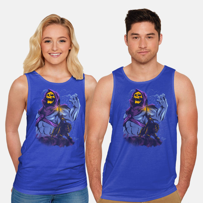Evil Golden Skull-Unisex-Basic-Tank-spoilerinc
