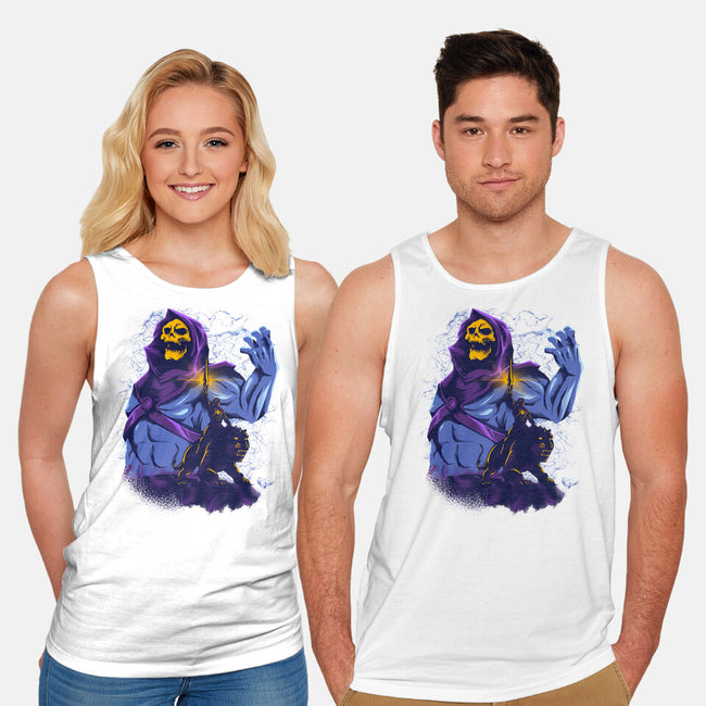 Evil Golden Skull-Unisex-Basic-Tank-spoilerinc