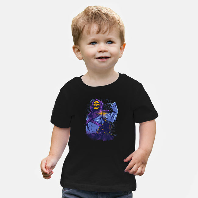 Evil Golden Skull-Baby-Basic-Tee-spoilerinc