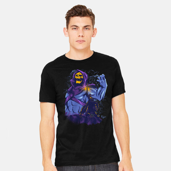 Evil Golden Skull-Mens-Heavyweight-Tee-spoilerinc