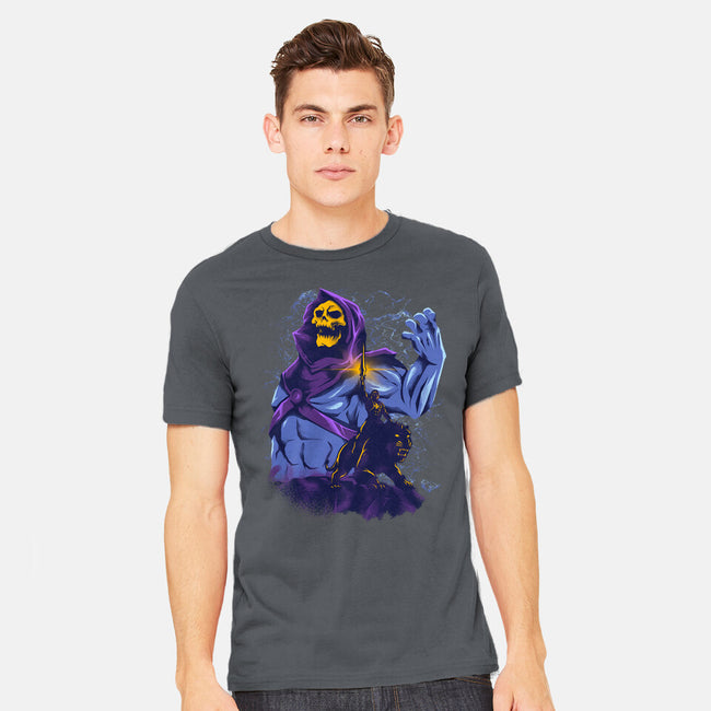 Evil Golden Skull-Mens-Heavyweight-Tee-spoilerinc