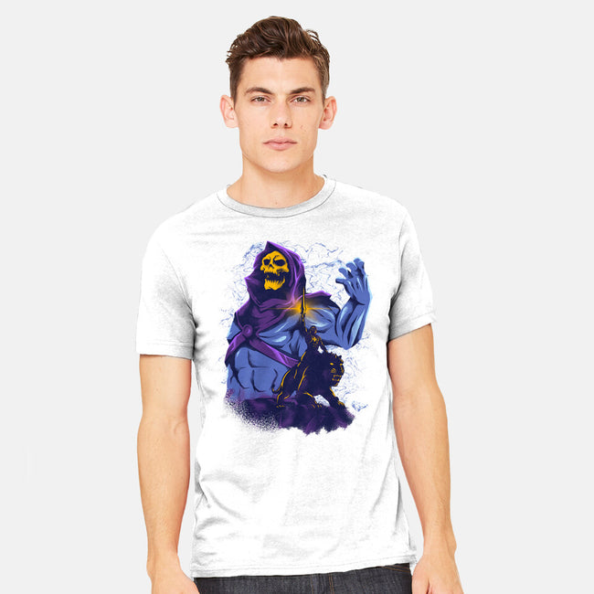Evil Golden Skull-Mens-Heavyweight-Tee-spoilerinc