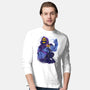 Evil Golden Skull-Mens-Long Sleeved-Tee-spoilerinc