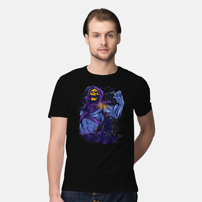 Evil Golden Skull-Mens-Premium-Tee-spoilerinc