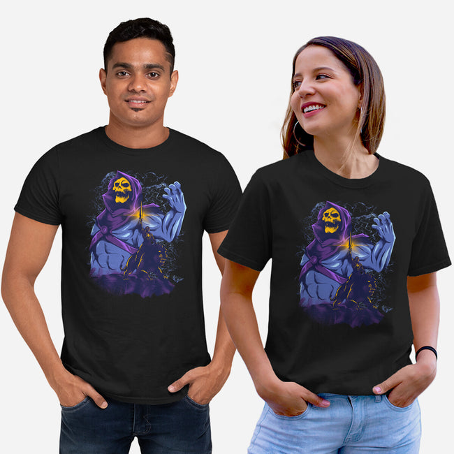 Evil Golden Skull-Unisex-Basic-Tee-spoilerinc