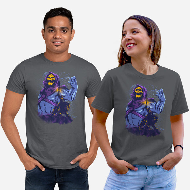 Evil Golden Skull-Unisex-Basic-Tee-spoilerinc