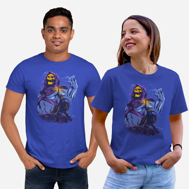 Evil Golden Skull-Unisex-Basic-Tee-spoilerinc