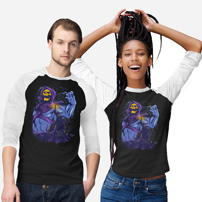 Evil Golden Skull-Unisex-Baseball-Tee-spoilerinc