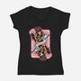 Stay Kinetic-Womens-V-Neck-Tee-glitchygorilla