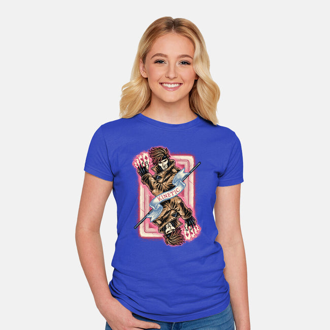 Stay Kinetic-Womens-Fitted-Tee-glitchygorilla