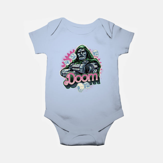 A Colorful Doom-Baby-Basic-Onesie-glitchygorilla