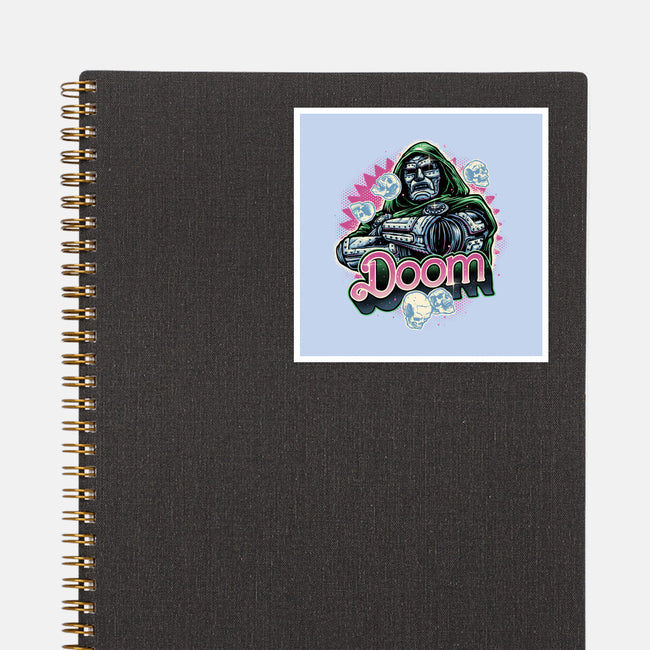 A Colorful Doom-None-Glossy-Sticker-glitchygorilla